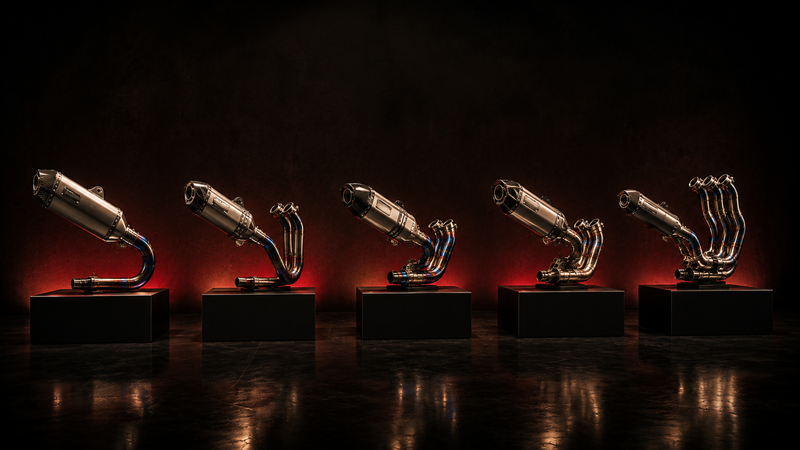 Performance motorcycle exhausts from Red Rooster, Barrel and Powerage at Rawtorque