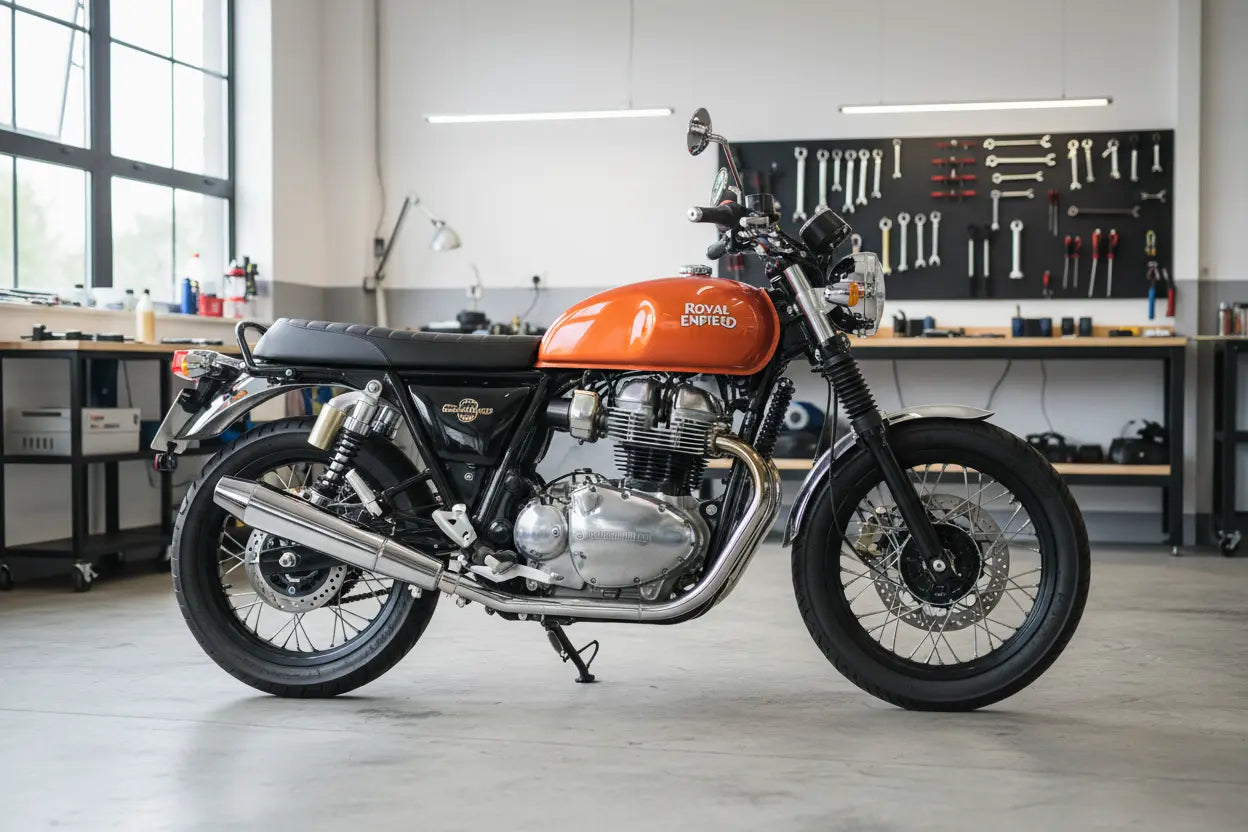 Royal Enfield Interceptor 650 engine with performance upgrades and maintenance focus in India