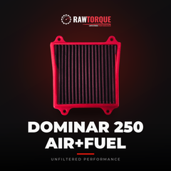 Dominar 250 Air+fuel - Rawtorque
