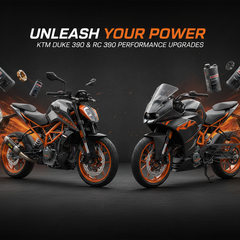 Performance upgrades built specifically for the KTM Duke 390 and RC 390. 