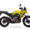 Suzuki V-Strom SX yellow motorcycle right side view, performance bike for RawTorque enthusiasts