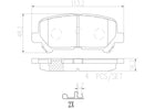 Brembo P28082 Rear Brake Pad Set - official Brembo product image