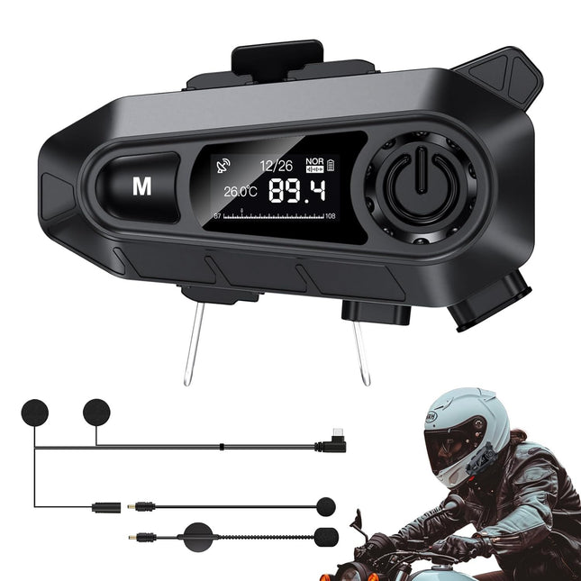 Edyell A1 Smart LED Display Bluetooth Helmet Headset