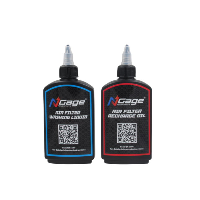 NGage Air Filter Cleaning and Recharge Kit – Universal Cleaner & Recharge Oil for Cotton Gauze Filters