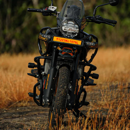 LCB Bazooka Crash Guard with Slider for Royal Enfield Himalayan 450 – Premium Mild Steel Protection | Legundary Custom Builds