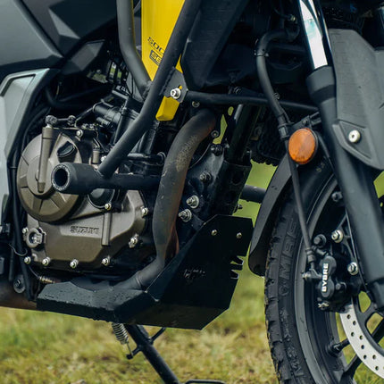 V Strom Vambrace Bashplate mild steel black engine underbody guard