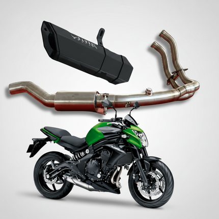 Barrel Rogue 2.0 Full System Exhaust for Kawasaki ER-6n - image 1