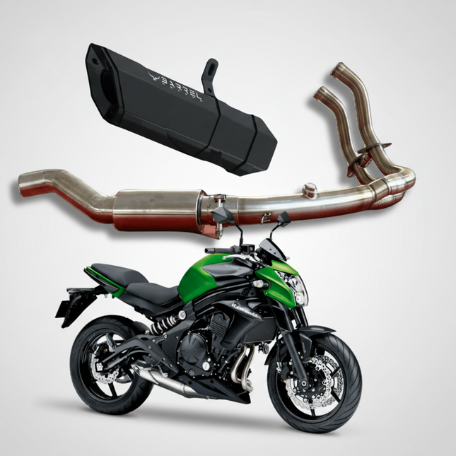 Barrel Rogue 2.0 Full System Exhaust for Kawasaki ER-6n - image 1