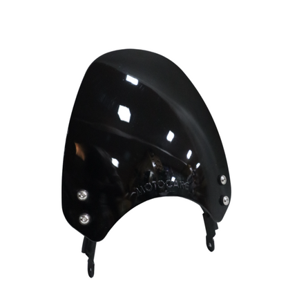 Black motorcycle windshield visor for Guerrilla 450