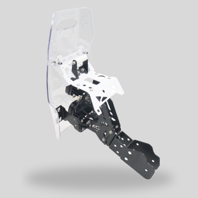 MotoCare Mantis Rally Tower Touring Windshield with Clamp Kit for Hero Xpulse 200 4V