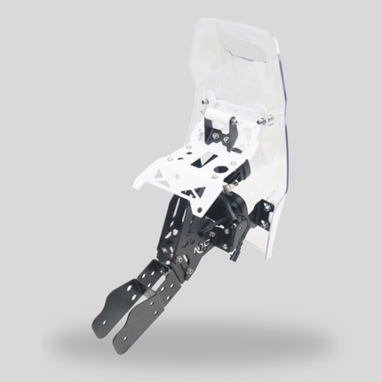 MotoCare Mantis Rally Tower Touring Windshield with Clamp Kit for Hero Xpulse 210 – view 4
