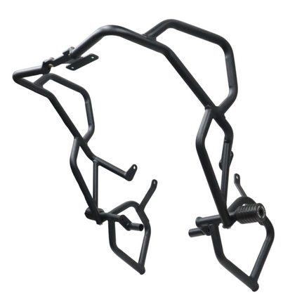 MotoCare Upper & Lower Crash Guard for TVS Apache RTX 300 (Black)