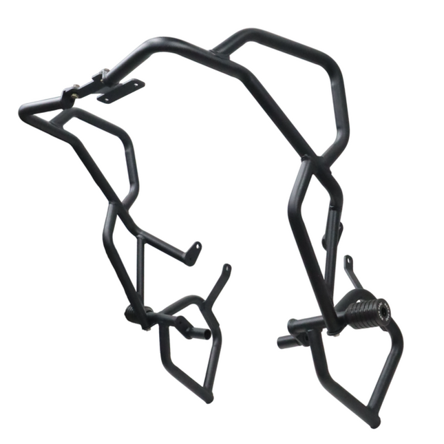 MotoCare Upper & Lower Crash Guard for TVS Apache RTX 300 (Black)