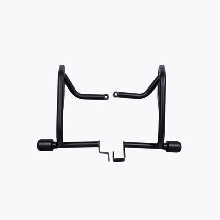 LCB Defender Crash Guard Black for Hero XPulse 200 4V Pro – matte black mild steel engine and frame protector.