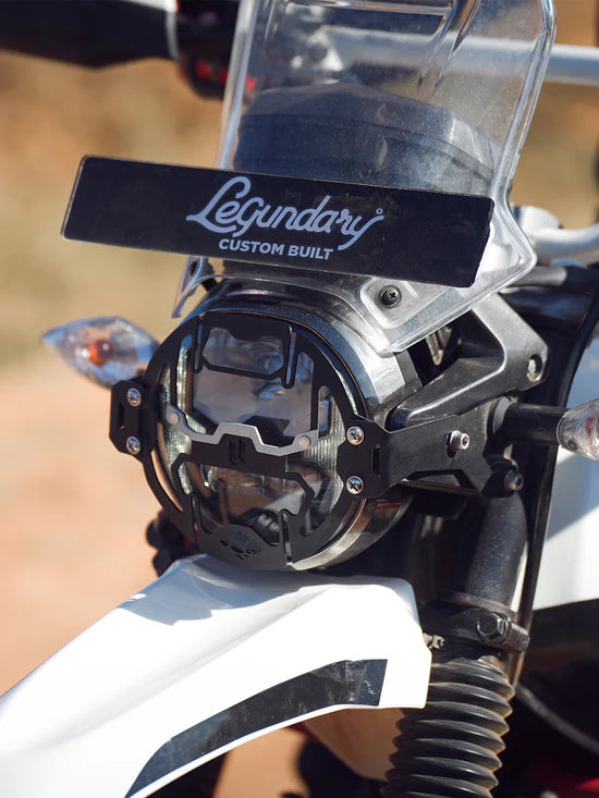 LCB Cosmic Headlight Grill for Hero XPulse 200 4V Pro – Dual-Tone Black & Silver Protection