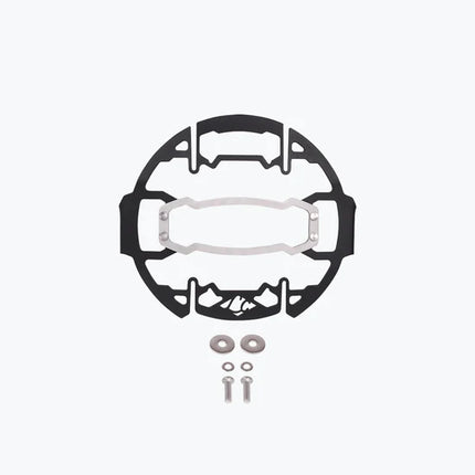 LCB Cosmic Headlight Grill for Royal Enfield Himalayan 450 – Dual-Tone Mild Steel & Aluminum Protection | Legundary Custom Builds