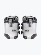 Fort Knox SB 36L Aluminium Side Box Silver – premium motorcycle pannier for adventure and touring riders.