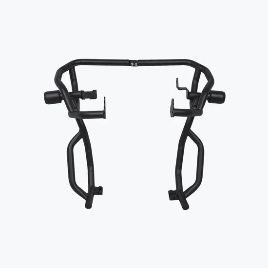 Legundary LCB Bazooka Crash Guard with Slider for Royal Enfield Himalayan 450 – Matte Black Mild Steel Frame Protector