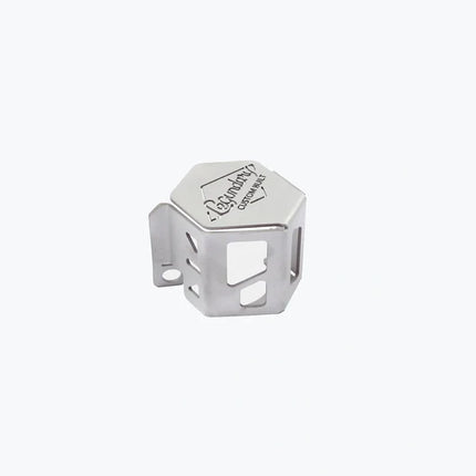 LCB Rear Brake Fluid Cap SS for Royal Enfield Himalayan – stainless steel brake fluid reservoir protection guard.