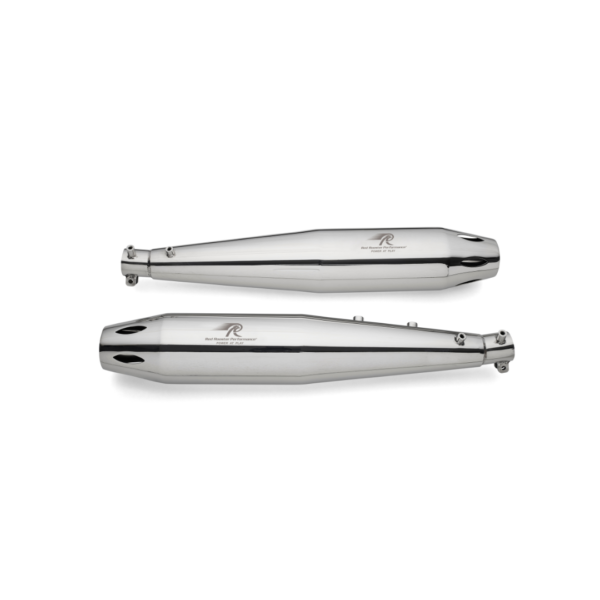 Red Rooster Atlas Pro exhaust in polish finish for Royal Enfield Classic 650