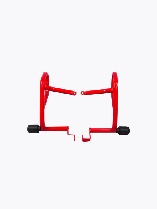 LCB Defender Crash Guard Red for Hero XPulse 200 4V Pro – red mild steel frame and engine protector.