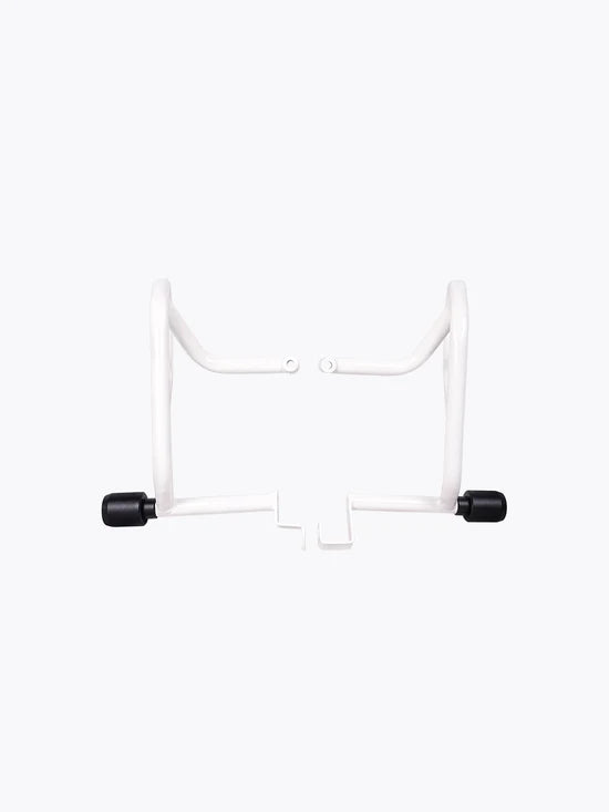 LCB Defender Crash Guard White for Hero XPulse 200 4V Pro – white mild steel engine and frame protector.