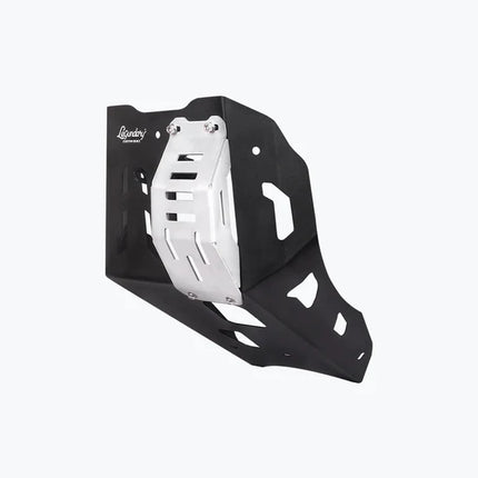 LCB Crater Bash Plate for KTM Adventure 390 – Aluminum & Mild Steel Engine Guard