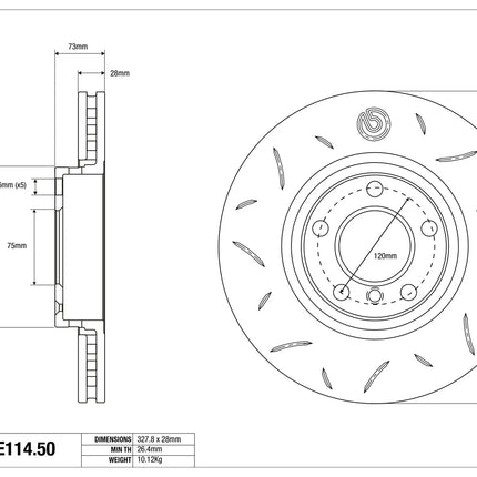 Brembo Sport Brake Discs for BMW X3(F25) (2010 onwards)