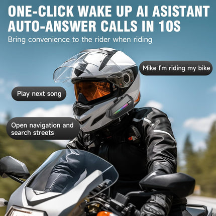 Edyell C5S Bluetooth Dual Earphone for Helmet | Wireless V5.4 Headset with HD Audio, Waterproof IP67 Design, 50mm Speakers, Auto Call Answer & Noise Cancellation – Compatible with All Helmets