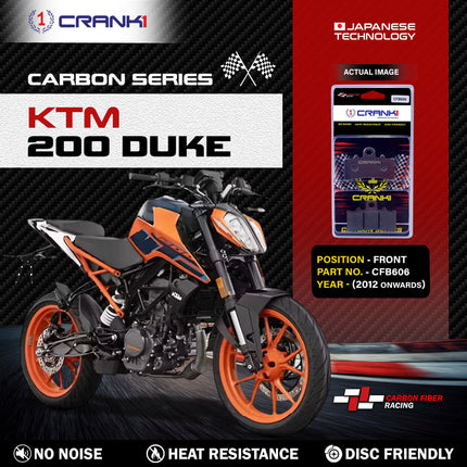 CRANK1 Carbon Brake Pads for KTM 200 Duke
