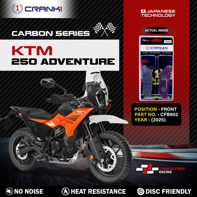 CRANK1 Carbon Brake Pads for KTM 250 Adventure