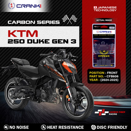 CRANK1 Carbon Brake Pads for KTM 250 Duke GEN3