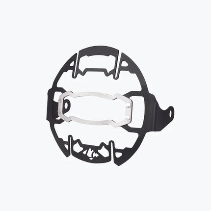 LCB Cosmic Headlight Grill for Royal Enfield Himalayan 450 – Dual-Tone Mild Steel & Aluminum Protection | Legundary Custom Builds