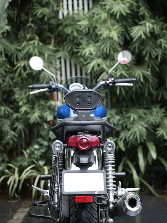 Universal Motorcycle Backrest for Himalayan 450, H’ness CB350, V-Strom SX & More | Legundary Custom Builds