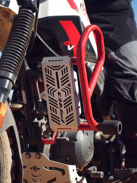 LCB Vector Radiator Grill for Hero XPulse 200 4V Pro – Premium Silver Aluminum Radiator Guard