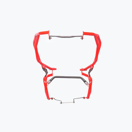 Legundary TVS Apache RTX 300 Raptor Crash Guard Upper & Lower Set Red – Mild Steel.