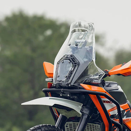 Legundary KTM Adventure 390 2025 Model Oculus Headlight Shield – Acrylic (Yellow & White Dual-Tone).