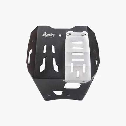 LCB Crater Bash Plate for KTM Adventure 390 – aluminum and mild steel underbody engine protection guard.