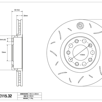 Brembo Sport Brake Discs for JEEP Compass/Renegade