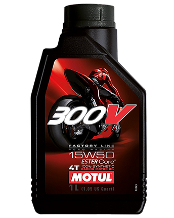 Motul 300V 4T 15W-50 Factory Line Fully Synthetic Racing Engine Oil 1L