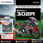 Sintered Brake Pads For Benelli 302R (2018-2020) - Rear - CB896 - 1 Set - CRANK1