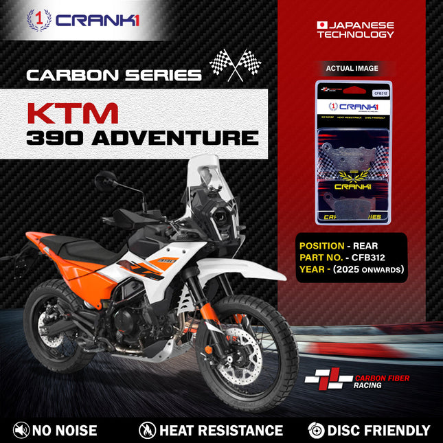 CRANK1 Carbon Brake Pads for KTM 390 Adventure