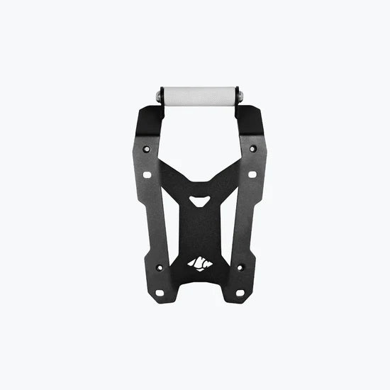 Legundary TVS Apache RTX 300 Ploigos GPS Mount with Visor Extender – MS & Aluminium – Black and Silver.