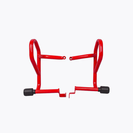 LCB Defender Crash Guard Red for Hero XPulse 200 4V Pro – Mild Steel Engine & Frame Protector