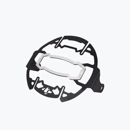 LCB Cosmic Headlight Grill for Royal Enfield Himalayan 450 – Dual-Tone Mild Steel & Aluminum Protection | Legundary Custom Builds