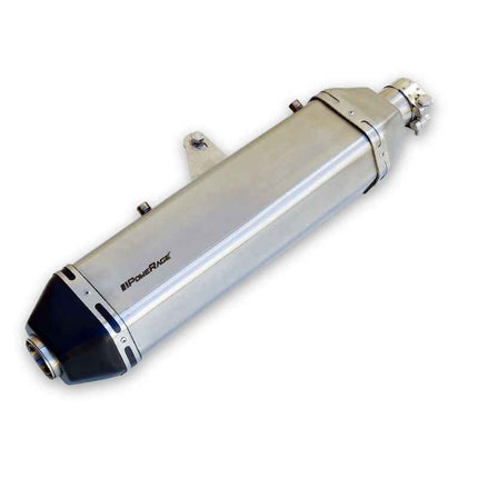 Powerage Slip-On Exhaust for Royal Enfield Himalayan 411 – Brushed Steel Finish