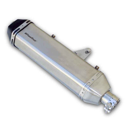 Powerage Slip-On Exhaust for Royal Enfield Himalayan 411 – Brushed Steel Finish