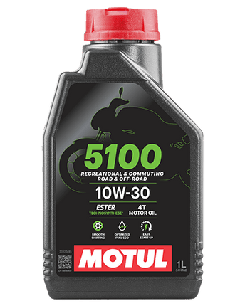 Motul 5100 4T 10W-30 Technosynthese Semi-Synthetic Engine Oil 1L