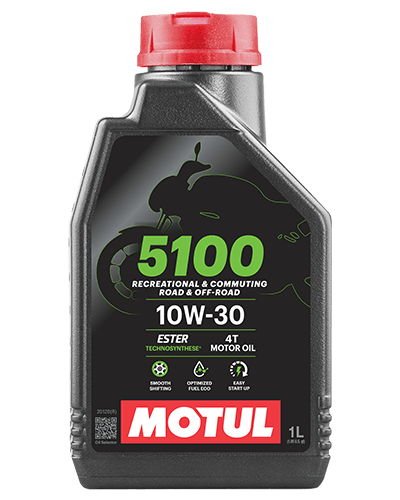 Motul 5100 4T 10W-30 Technosynthese Semi-Synthetic Engine Oil 1L