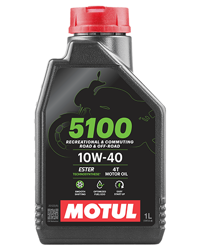 Motul 5100 4T 10W-40 Technosynthese Semi-Synthetic Engine Oil 1L
